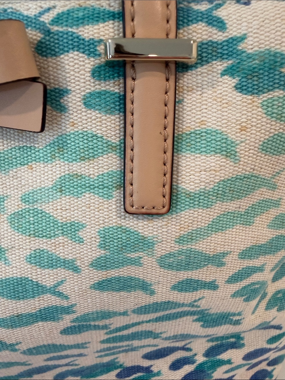 kate spade Blue, Teal & Cream South poplar street plentyfish tote - Picture 9 of 14